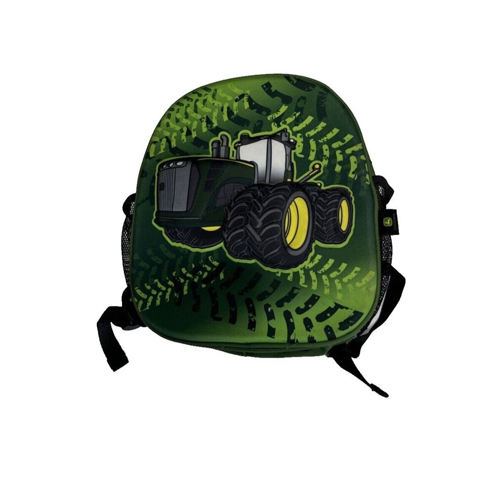 John Deere 3-D Tactor Backpack Green And Yellow Farmer Core Tractor Core